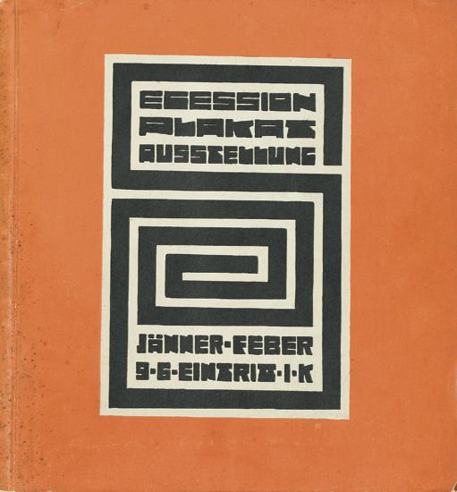 RICHARD HARLFINGER (1873-1948). SECESSION PLAKAT AUSSTELLUNG. Catalogue for the exhibition. 1912. 7x7 inches, 20x18 cm. Frisch, Vienna.